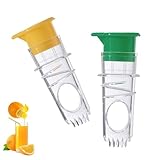 2 PCS Lemon Squeezer β 2025 New Screw-Top Citrus Juicer, Portable Hand Press, Leakproof & Easy to Clean, Efficient Juicer for Lemon, Orange, Seed-Free Kitchen Tool