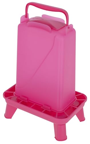 Kerbl Hobbyfarming Futterautomat mit Standfüßen, Automatische Futterzufuhr, Inkl. Standfüße, Abnehmbarer Deckel, Wetterbeständig, Leichte Reinigung, Transparenter Behälter, Für Geflügel, 5,5l, pink Kerbl Hobbyfarming Futterautomat mit Standfüßen, Automatische Futterzufuhr, Inkl. Standfüße, Abnehmbarer Deckel, Wetterbeständig, Leichte Reinigung, Transparenter Behälter, Für Geflügel, 5,5l, pink