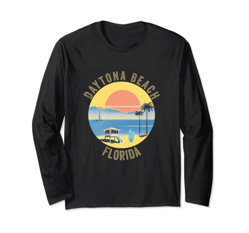 Daytona Beach Souvenir Apparel – Retro Vintage Daytona Beach Manga Larga