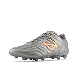 New Balance Men's 442 V2 Team FG Soccer Shoe, Silver/Graphite/Copper, 11.5 UK