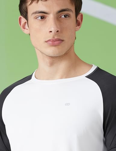 Image of Amazon Brand - Symbol Men's Color Block Active Regular Fit Sports T-Shirt | Round Neck | Half Sleeve (Available in Plus Sizes) Polyester