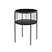 Lustrzane stoliki nocne, metalowa rama, stoliki kawowe Hotel Apartment Side Tables strona startowa Double Layer Storage Table 40 * 55 cm (kolor : czarny, rozmiar: 40 * 55 cm)