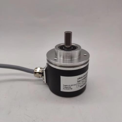 Codeur rotatif absolu multi-tours SSI Gray 13 bits avec arbre de 10mm et alimentation 10-30V DC