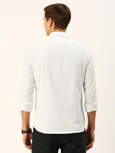 Image of Thomas Scott Men Classic Slim Fit Cotton Casual Full Sleeves Shirt