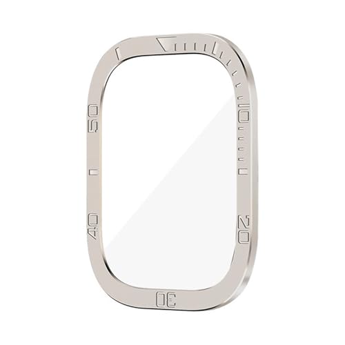 [JUNENTER] �X�N���[���v���e�N�^�[ Apple Watch Ultra 49mm �P�[�X�A�N�Z�T���[ ���^���J�o�[�t���[��+�����K���X iWatch Ultra 2 49mm �x�[�������O (�I�����W)