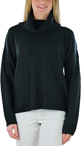 Image of ToBeInStyle Women's Classic Knit Fold Over Turtleneck Pullover