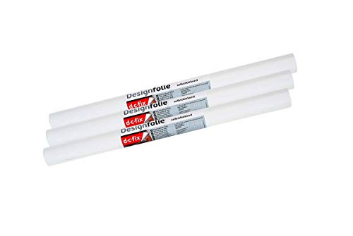 Film adhésif décoratif blanc mat d-c-fix rouleau occultant et lavable lot de 3