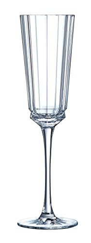 Cristal D'Arques Macassar 5.75 Ounce Champagne Flute, Set of 4