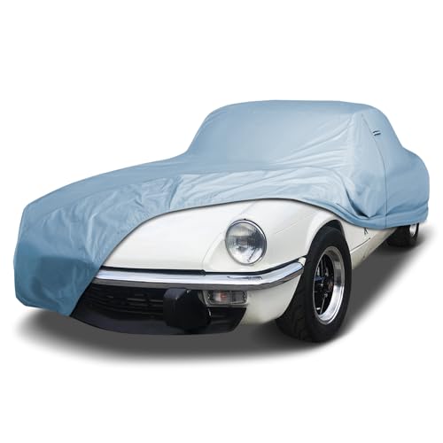 Image of iCarCover Premium Car Cover for 1962-1981 Triumph Spitfire Heavy Duty Waterproof All-Weather Automobiles Custom Fit Indoor Outdoor UV Snow Protection Covers with Straps and Bag