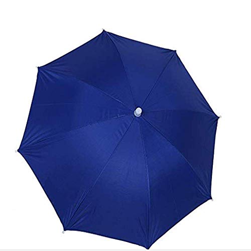 Elastic Band Fishing Umbrella Hat (Dark Blue) - Image 2