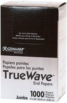 Sanek Graham Beauty True Wave End Papers Jumbo 1000Ct 4" X 2.5" (Pack of 6)