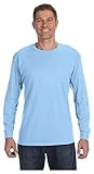 Gildan Adult Heavy Cotton 5.3 oz. Long-Sleeve T-Shirt, Light Blue, M