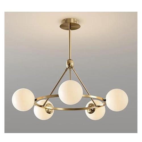 Lustre créatif haricot magique 5 heads gold pour salle à manger moderne