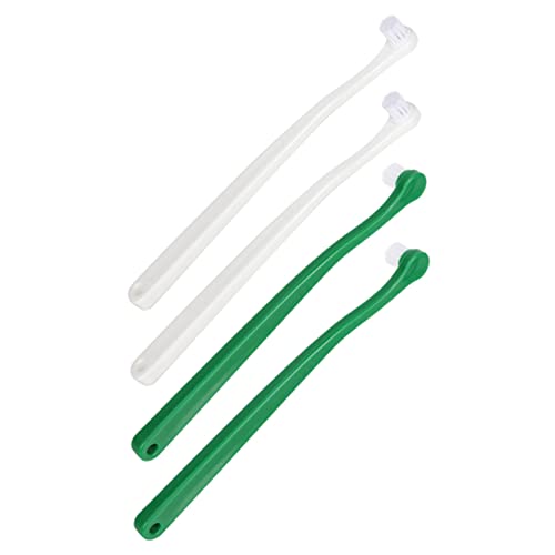 SUPVOX 4Pcs Cat Toothbrush Ergonomic Handheld Puppy Toothbrush for Gentle Oral Care for Kittens and Small Dogs Convenient and Easy to Use