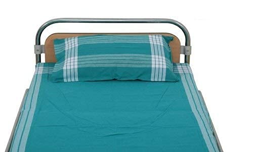 Vidhya Fabrics - Hospital Furnishing Green Cotton Bedsheet (60"X90") with One Pillow Cover (18"x27")