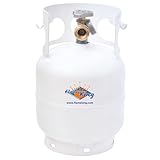 Flame King YSN5LB-GAUGE 5lb Steel Propane Tank Cylinder with...