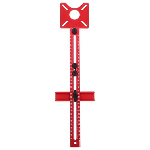 NOLITOY Plantilla de Ranurado para Fresadora Ajustable Base de 400 MM Soporte para Fresado de Ranuras y Corte Circular Herramienta Multifuncional para Carpintería y Accesorios de