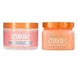 Tree Hut Vitamin C Shea Sugar Scrub And Body Lotion Set! Formulated With Certified Shea Butter, Vita