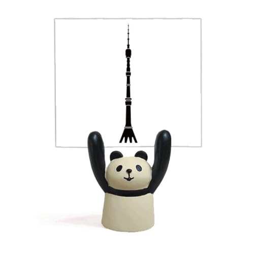 Dessin animé panda stand mémo de la tour d'Ostankino décoration de table