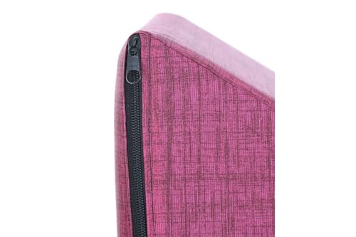 Travesseiro Triangular Almofada Encosto Anatômico Apoio Costas Antirefluxo Repouso Leitura (Pink)