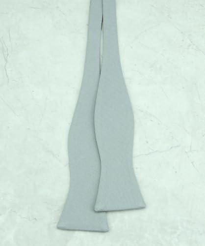 Image of Mens Solid Linen Ties - Slim Pattern Necktie for Men Wedding Groomsmen