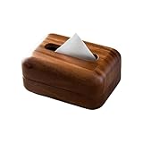 Cubierta para De Pañuelos De Madera,Organizador Moderno De Mesa con Recarga Fácil De Madera | Porta Papel para Almacenamiento de Pañuelos,para Baño Salón Cocina