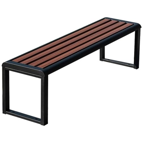 Banc de jardin extérieur en métal résistant aux intempéries