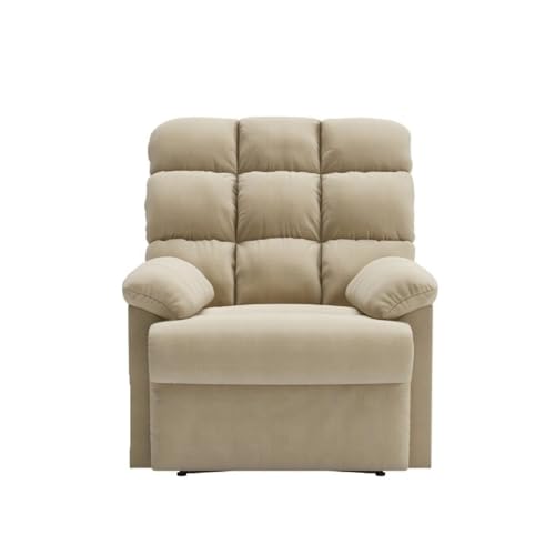 Image of Torque - Flumin 1 Seater Fabric Manual Recliner | Recliner Chair for Living Room, Office, Bedroom (Beige) | 1 Year Warranty