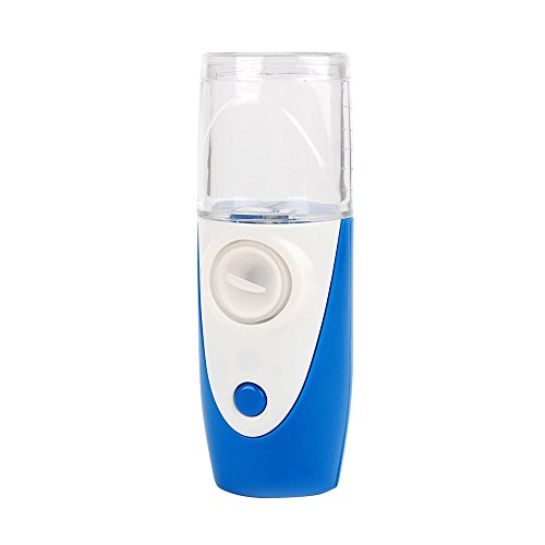 LAB OUTLET Mini Portable Ultrasonic Nebulizer USB Rechargeable Mesh Nebulizer Humidifier(Blue)
