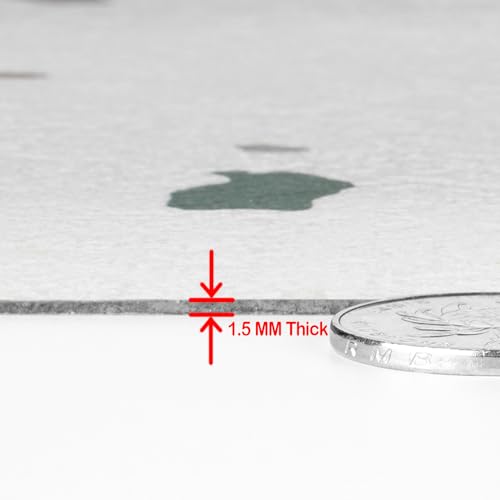 Livelynine 16 Fliesen PVC Bodenbelag Terrazzo Optik Vinylboden Selbstklebend Fliesenoptik Klebefliesen Boden Bad 30CM X 30CM Fliese Abwaschbar Fliesenaufkleber für Küche Laminat Bodenfliesen Weiß