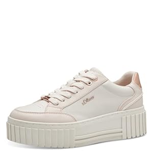 s.Oliver Damen Plateau Sneaker Platform Vegan