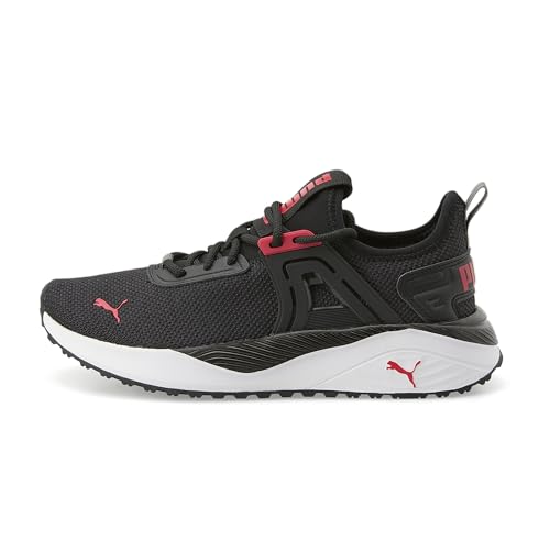 PUMA Pacer Future Shoes Pacer23 Sneaker, 4 US Unisex Big Kid, Black-for All Time Red