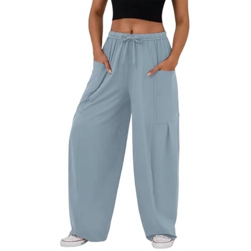 Pantalon de détente décontracté pour femme en quête de confort fluide à taille réglable