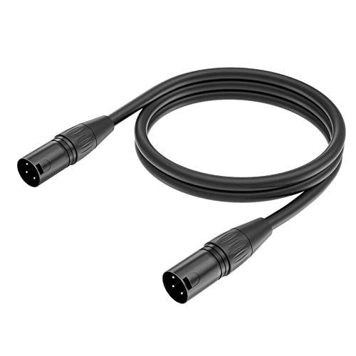 Yinker XLR Cable Male to Male, 3 Pin Male to Male Microphone Cable with Oxygen-Free Copper (5ft/1.5m, 1pack)