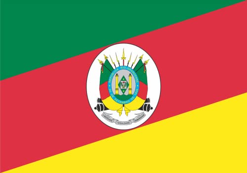 Bandeira do Rio Grande do Sul Estampada Uma face 90x128cm