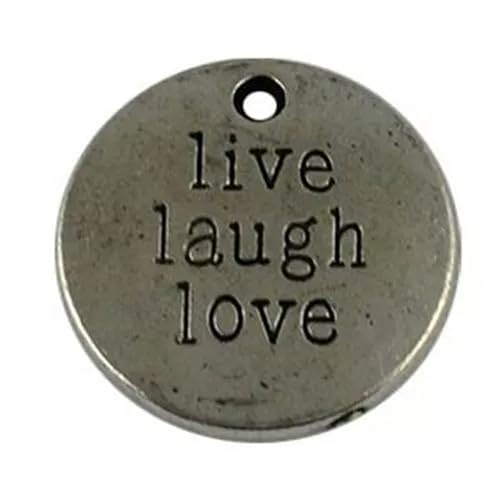 20 Stücke Tibetischen Silber LIVE Laugh Love T12582