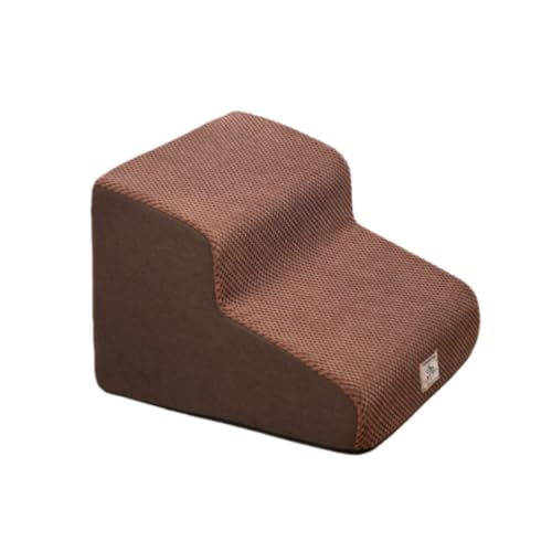 YAKINO 犬 階段 クッション ステップ なだらか ドッグステップ 2段 角丸 コーデュロイカバー ペット スロープ 踏み台 滑り止め 犬用階段 ペット用階段 ペットステップ ソファ ベッド 段差 おしゃれ 犬 猫 ペット用品 幅40cm 奥行40cm