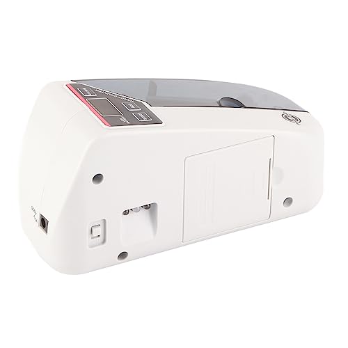 Mini Máquina Contadora de Dinero Portátil, Mini Máquina Contadora de Efectivo Pequeña de Mano para Moneda Multinacional, Contador de Billetes Práctico (Enchufe de la UE)