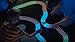 Mindscope Twister Tracks Neon Glow in The Dark 221 Piece (11 feet) of Flexible Assembly Track Race Series
