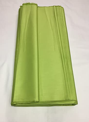 Image of BKRKJ Women's Cotton Silk Unstitched Fabric by Meter for Sewing Suit Salwar Chudidar Patiyala Shirt Kameez Blouse Kurta Pyjama Pathani jam Glace (5 Meter, Light Parrot Green)