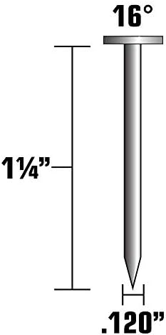 Metabo HPT 1-1/4 Inch Pneumatic Roofing Nails | 7,200 Count | 12111HPT