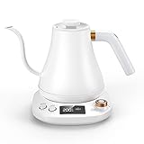 Gooseneck Kettle Temperature Control, Pour Over Electric Kettle for Coffee and Tea, 100% Stainless...