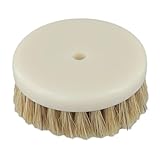 Vibsky Cabezal de cepillo de cerdas de 60 mm para limpieza de coches, sofás, alfombras y telas, se adapta a taladros eléctricos, color negro