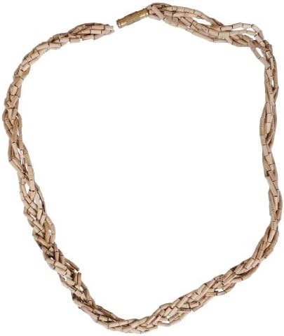 Generic Tulsi Kanthi Mala Original - 6 Round Brown Wooden Mala (6 Layer) for Neck Wearing, Regular, Beige - Image 2