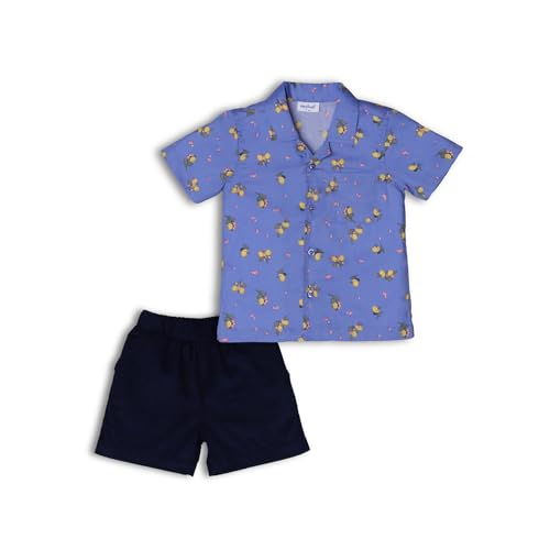 Image of Nautinati Boys Printed Shirt & Short Clothing Set Combo | Age 0-3 Years