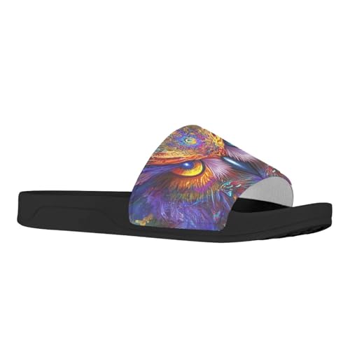 Womens Animal Printed Flat Sandals Non Slip Slide Sandals Shower Slippers Unisex Cute Summer Slide Slippers3