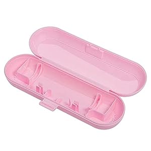 Elektrische tandenborstel reiskoffer harde draagtas houder container plastic draagbare doos opslag container houder roze