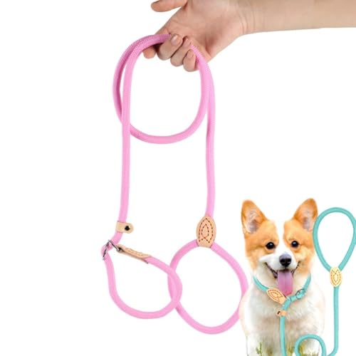 Ziuuihuスリップリード スリップ リード スリップリード 中型犬 スリープリード スリップリード 大型犬犬 リード リード 犬 ペット用 スリップ リード ロープ パラシュートショーリード 小型、中型、大型、超大型、犬、猫用,M,グリーン (B 6m