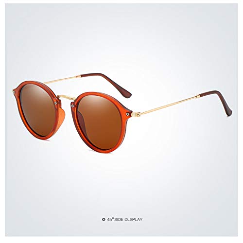 Preisvergleich Produktbild HONGYAN Sonnenbrille Unisex Round Sun Brille Polarisierte Sonnenbrille Für Frauen Männer