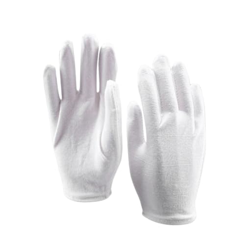 TOVINANNA 18 Pairs Protective Moisturizing Gloves Keeping Work Large Gloves Half Finger Unisex Gloves Moisturizing Gloves Spa Gloves Hand Moisturizer Gloves Beauty Gloves White